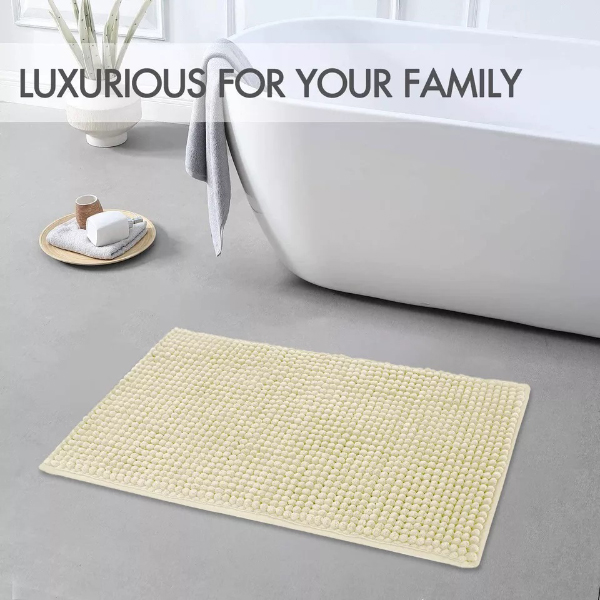 Anti Slip Washable Water Absorbent Bath Mat Soft Rectangle Rugs