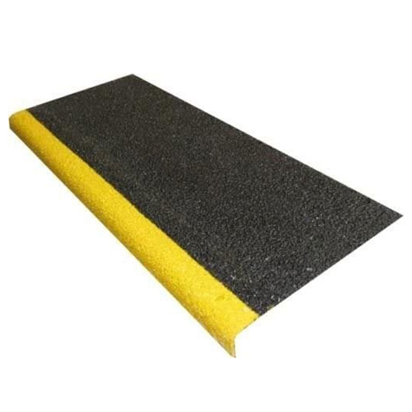 Anti-Slip Stair Tread Covers Heavy Duty GRP  Depth Step Cover Black/Yellow