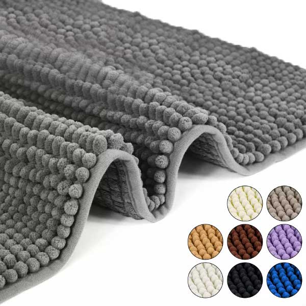 Anti Slip Washable Water Absorbent Bath Mat Soft Rectangle Rugs