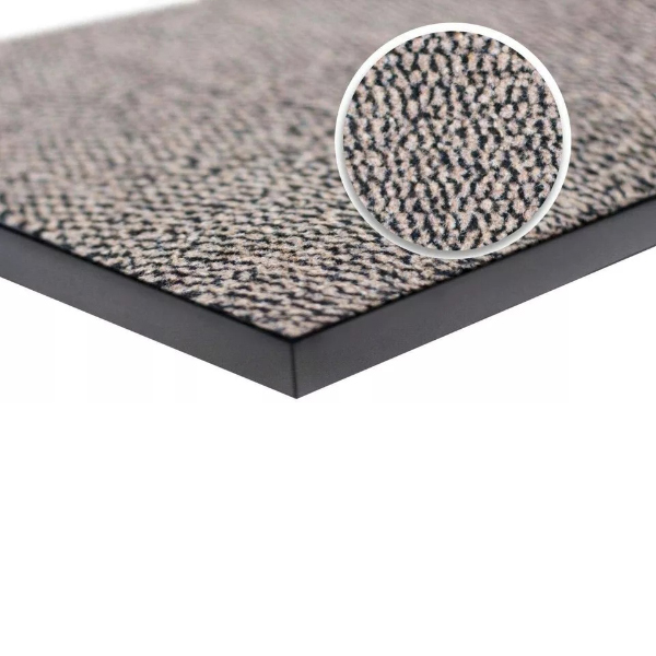 Heavy Duty Non Slip Beige/Black Rubber Barrier Mats For Indoor & Outdoor