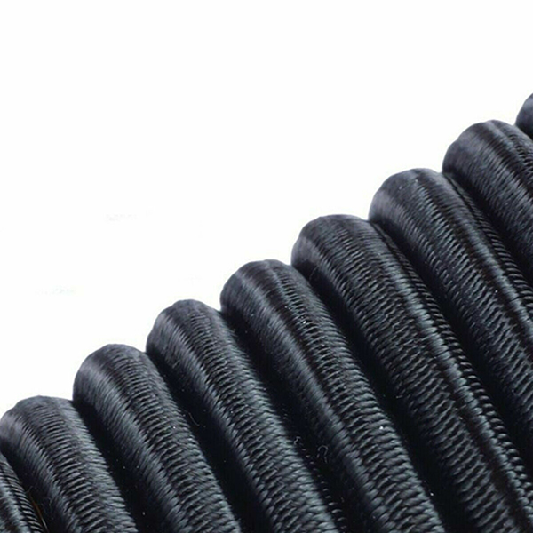 6mm Thick Black Elastic Bungee Rope Shock Cord Tie Down