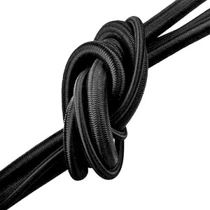 4mm Thick Black Elastic Bungee Rope Shock Cord Tie Down