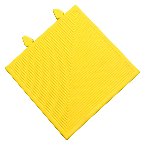 Black/Yellow Interlocking Anti Slip Floor Tiles