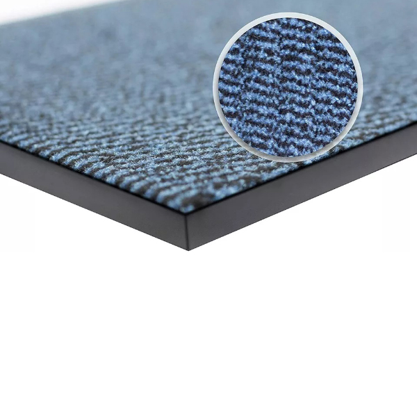 Blue/Black Heavy Duty  Non Slip Barrier Mats Hard Wearing Indoor And Outdoor