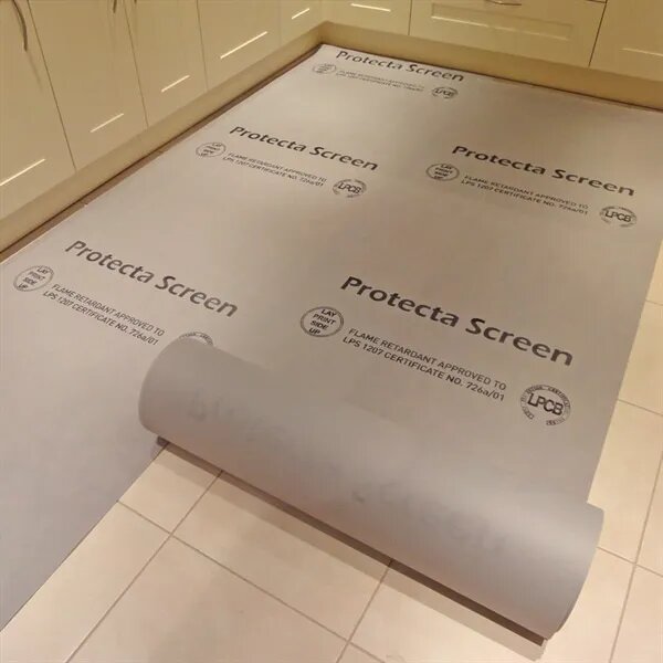 Breather-Poly Protection to floors from dirt dust and spillages