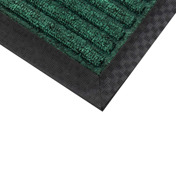 Non-Slip Unique Double Rib Ridged Designed Rubber Backing Door Mat