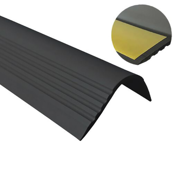 Bullnose Non Slip Stair Nosing PVC Rubber Angle Step Edge