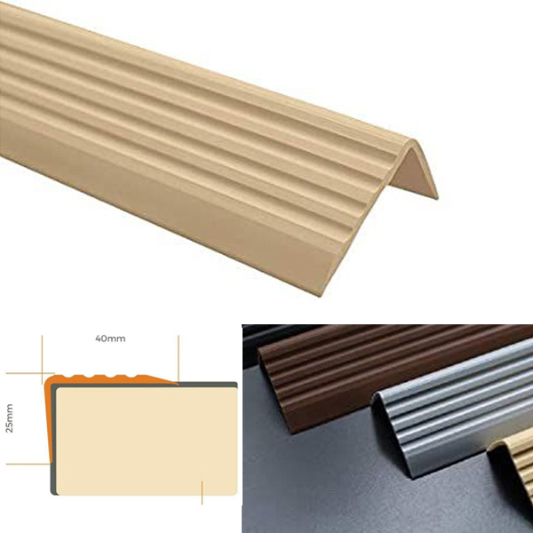 Self Adhesive Bullnose Stair Nosing Rubber Angle Step Edge Trim