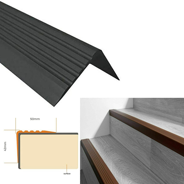 Bullnose Stair Nosing Non Slip Rubber Angle Step Edge