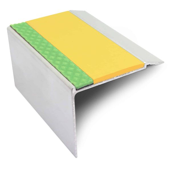 Commercial Stair Nosing 72mm x 55mm  DDA Compliant Non Slip With PVC Insert