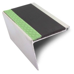 Commercial Stair Nosing 60mm x 55 mm Non Slip With PVC Insert Step Edge Protection DDA Compliant