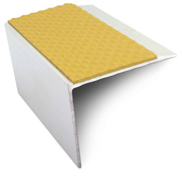 Commercial Stair Nosing Anti Slip Edge Trim With Pvc Insert Aluminium 67 x 55mm