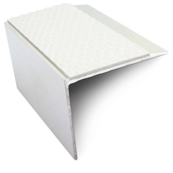 Commercial Stair Nosing Anti Slip Edge Trim With Pvc Insert Aluminium 67 x 55mm