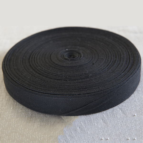 Cotton Tie Tape Black