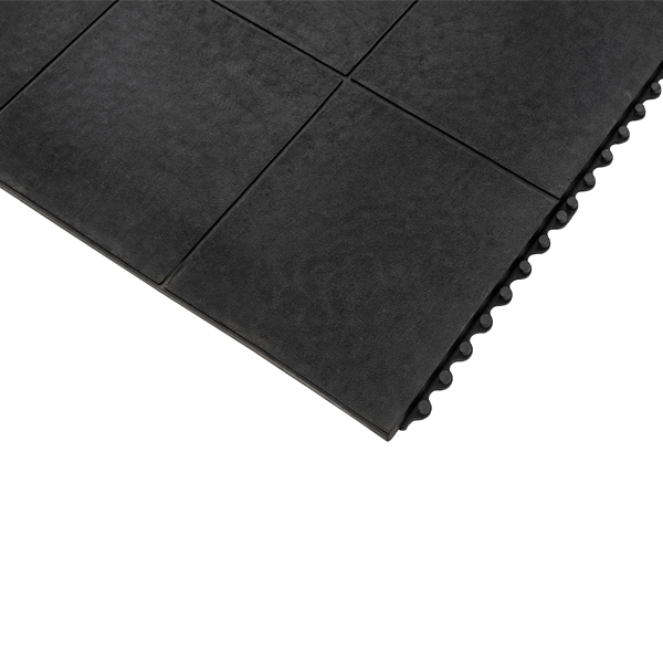 Floor Protection Interlocking Modular Mat With Solid Top 