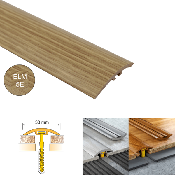 PVC door floor trim30mm Wide for wooden, laminate, carpet, vinyl or tiled floors