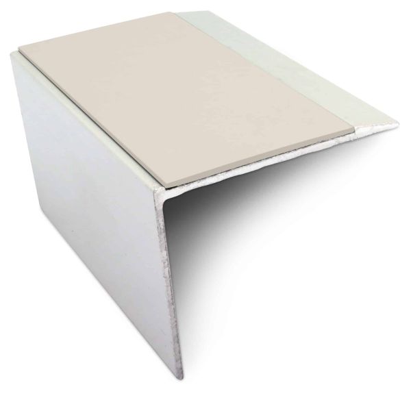 DDA Compliant Aluminium Anti Slip Stair Nosing Edge Trim With Pvc Insert 67 x 55mm 