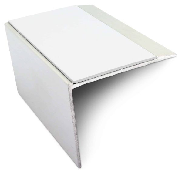 DDA Compliant Aluminium Anti Slip Stair Nosing Edge Trim With Pvc Insert 67 x 55mm 