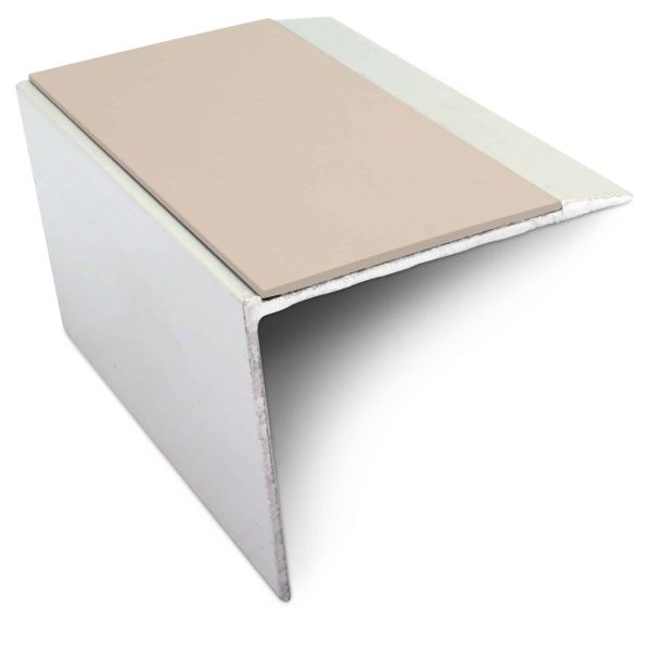 DDA Compliant Aluminium Anti Slip Stair Nosing Edge Trim With Pvc Insert 67 x 55mm 