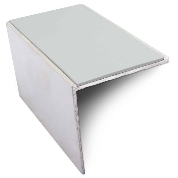 DDA Compliant Aluminium Non Slip Commercial Stair Nosing Edge Trim With Pvc Insert 56 x 55mm