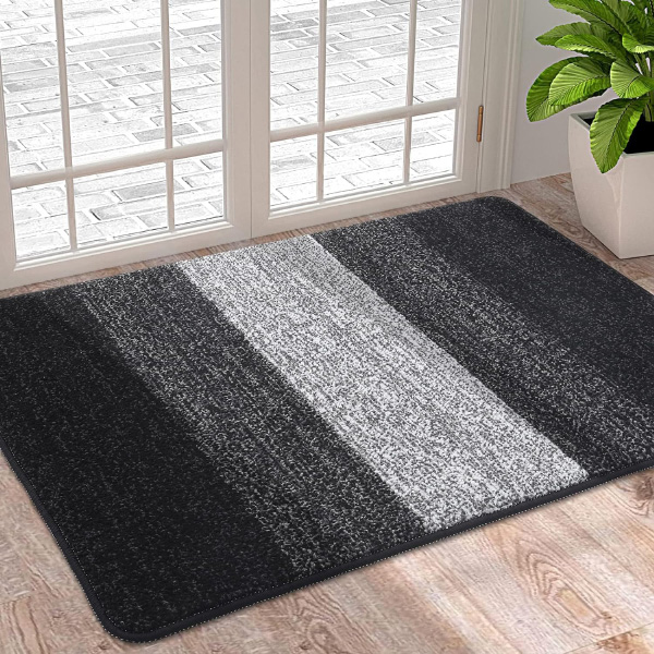 Dirt Trapper Door Mat, Super Absorbent Washable Non-Slip Soft Floor Mats For Inside