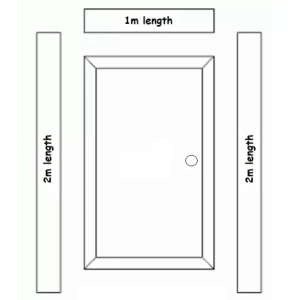 Aluminium Door Thresholds / 45mm Door Frame Kit Edge Strips Plastic ...