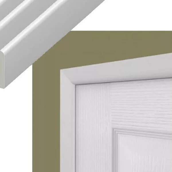 45mm Door Frame Kit Edge Strips Plastic Architrave Trim for Door Edge Capping