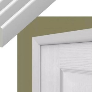 45mm Door Frame Kit Edge Strips Plastic Architrave Trim for Door Edge Capping