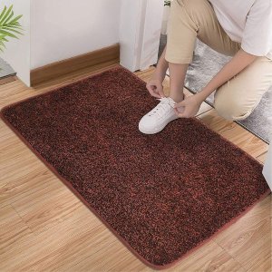 Doormat Non-Slip Machine Washable Dirt Trapper Doormat for Indoor and Covered Outdoor