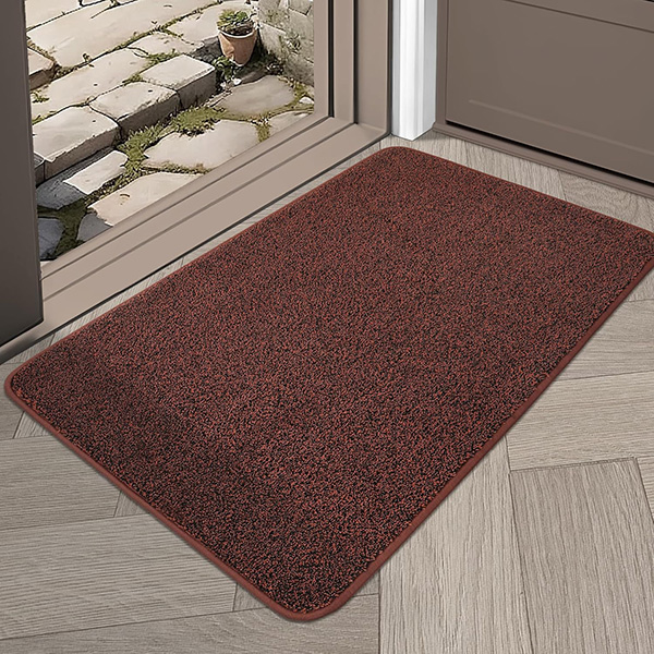 Doormat Non-Slip Machine Washable Dirt Trapper Doormat for Indoor and Covered Outdoor