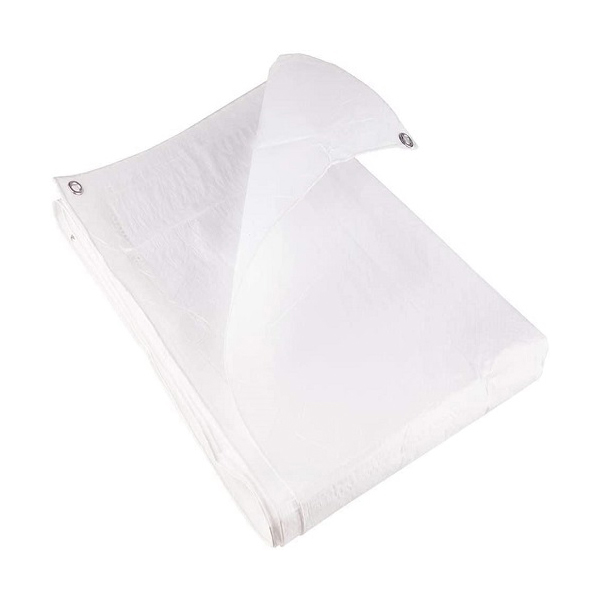 Economy Tarpaulins 80gsm White Waterproof Lightweight UV protected Rotproof and Shrinkproof