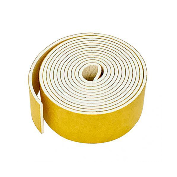 Expanded Silicone Strip White Self Adhesive 5m Long