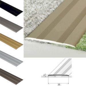 Flat Aluminium Door Thresholds Self Adhesive, Floor Trim