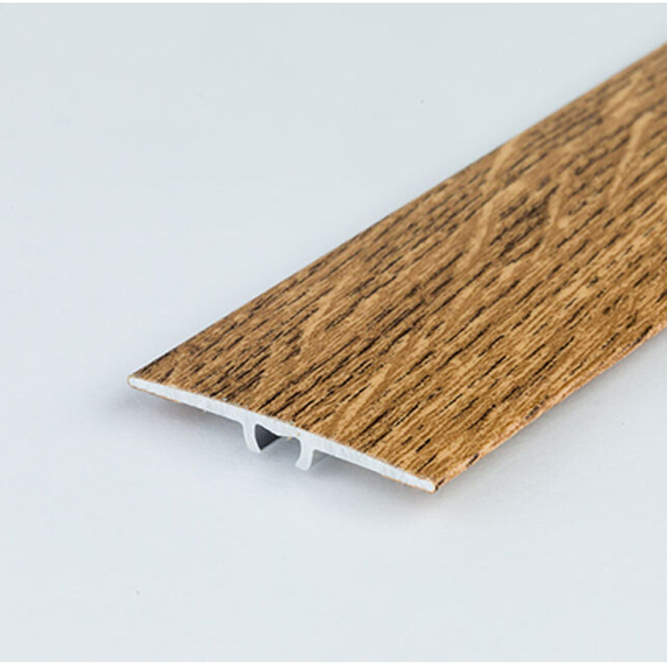 35mm Flat Aluminium Wood Effect Door Edging Bar Trim Threshold Laminate