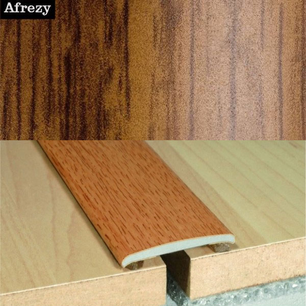 Flat Aluminium Wood Effect Door Threasholds Self Adhesive