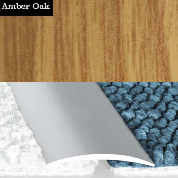 Flat Aluminium Wood Effect Self Adhesive Door Thresholds