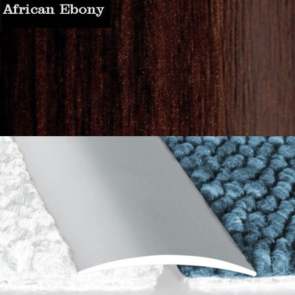 Flat Aluminium Wood Effect Self Adhesive Door Thresholds