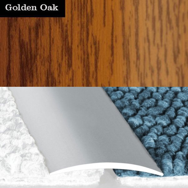 Flat Aluminium Wood Effect Self Adhesive Door Thresholds