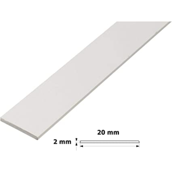 Flat BAR Trim Door Window Architrave White PVC Cover Strip