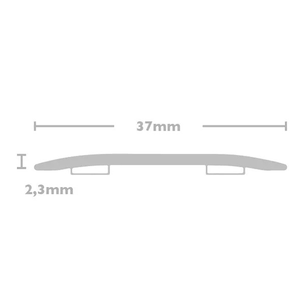 37mm Flat Cover Plate Stick Down Threshold Door Bars Profile Edge Strip Laminate, Vinyl & Tile