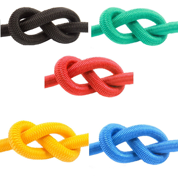 Yellow Flexible Elastic Bungee Cord for Secure Tie-Downs 