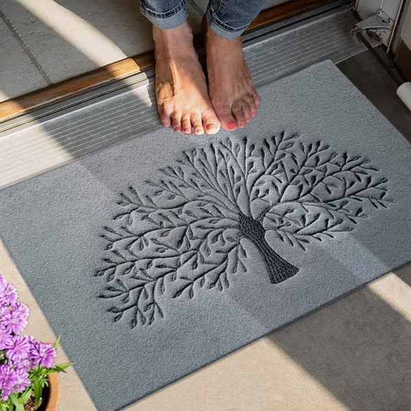 Non Slip Rubber Backing Tree of Life Welcome Mats - Entrance Decor For Outdoor