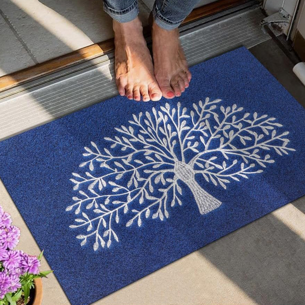 Non Slip Rubber Backing Tree of Life Welcome Mats - Entrance Decor For Outdoor