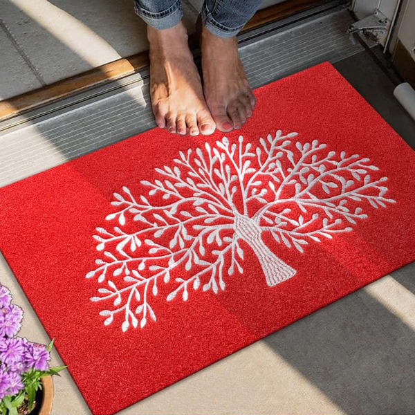 Non Slip Rubber Backing Tree of Life Welcome Mats - Entrance Decor For Outdoor