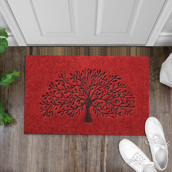 Non Slip Rubber Backing Tree of Life Welcome Mats - Entrance Decor For Outdoor