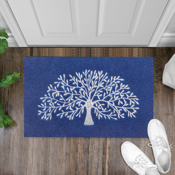 Non Slip Rubber Backing Tree of Life Welcome Mats - Entrance Decor For Outdoor