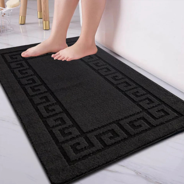 Non Slip Gel Back 59 Water Absorbent Pedestal Mats, Small & Large Bathroom Rug