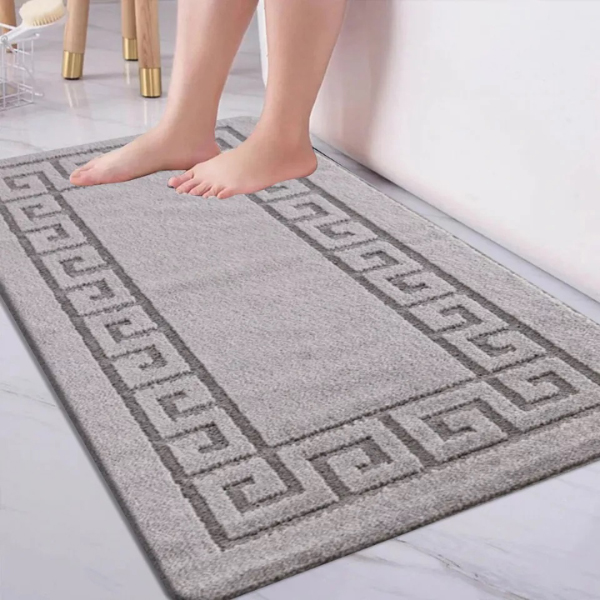 Non Slip Gel Back 59 Water Absorbent Pedestal Mats, Small & Large Bathroom Rug