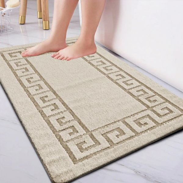 Non Slip Gel Back 59 Water Absorbent Pedestal Mats, Small & Large Bathroom Rug