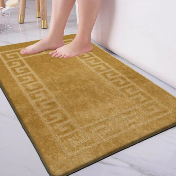 Non Slip Gel Back 59 Water Absorbent Pedestal Mats, Small & Large Bathroom Rug